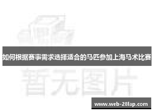 如何根据赛事需求选择适合的马匹参加上海马术比赛