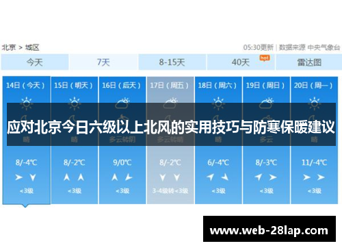 应对北京今日六级以上北风的实用技巧与防寒保暖建议